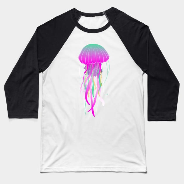 JELLYFISH DESIGN Baseball T-Shirt by animales_planet